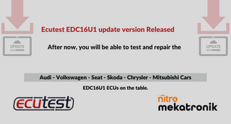 Ecutest EDC16U1 update yayınlandı! Ecutest EDC16U1 update yayınlandı!